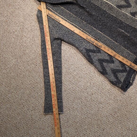 Anthropologie Angel of the North Cardigan Sweater Medium Gray Wool Open Front - Picture 3 of 6